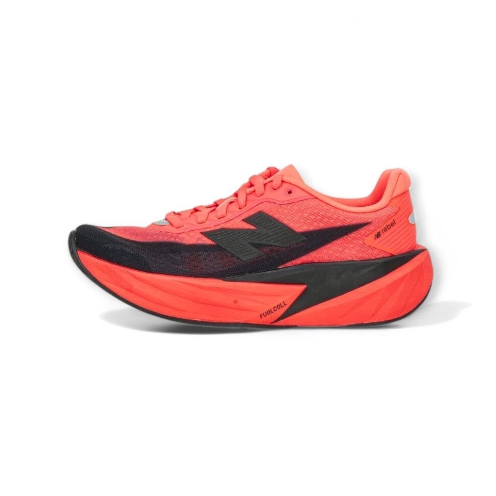 Sepatu NB Rebel V5 Red Orange Black Olahraga Running Sport