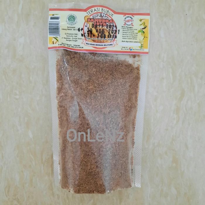 Terasi Bakar Bubuk Super Samudera Jaya Bangka 100gr