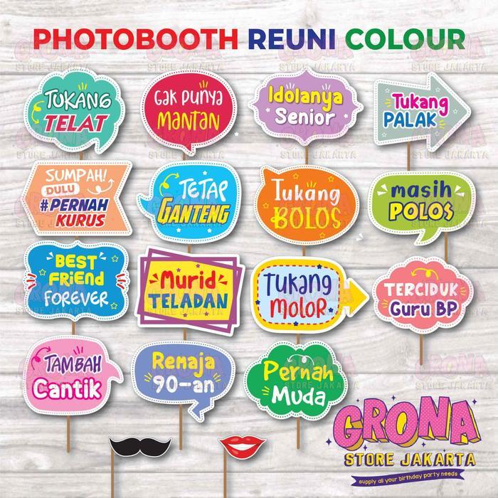 Photobooth Reuni colour / Acc Props Photobooth / Properti Reuni Terlaris