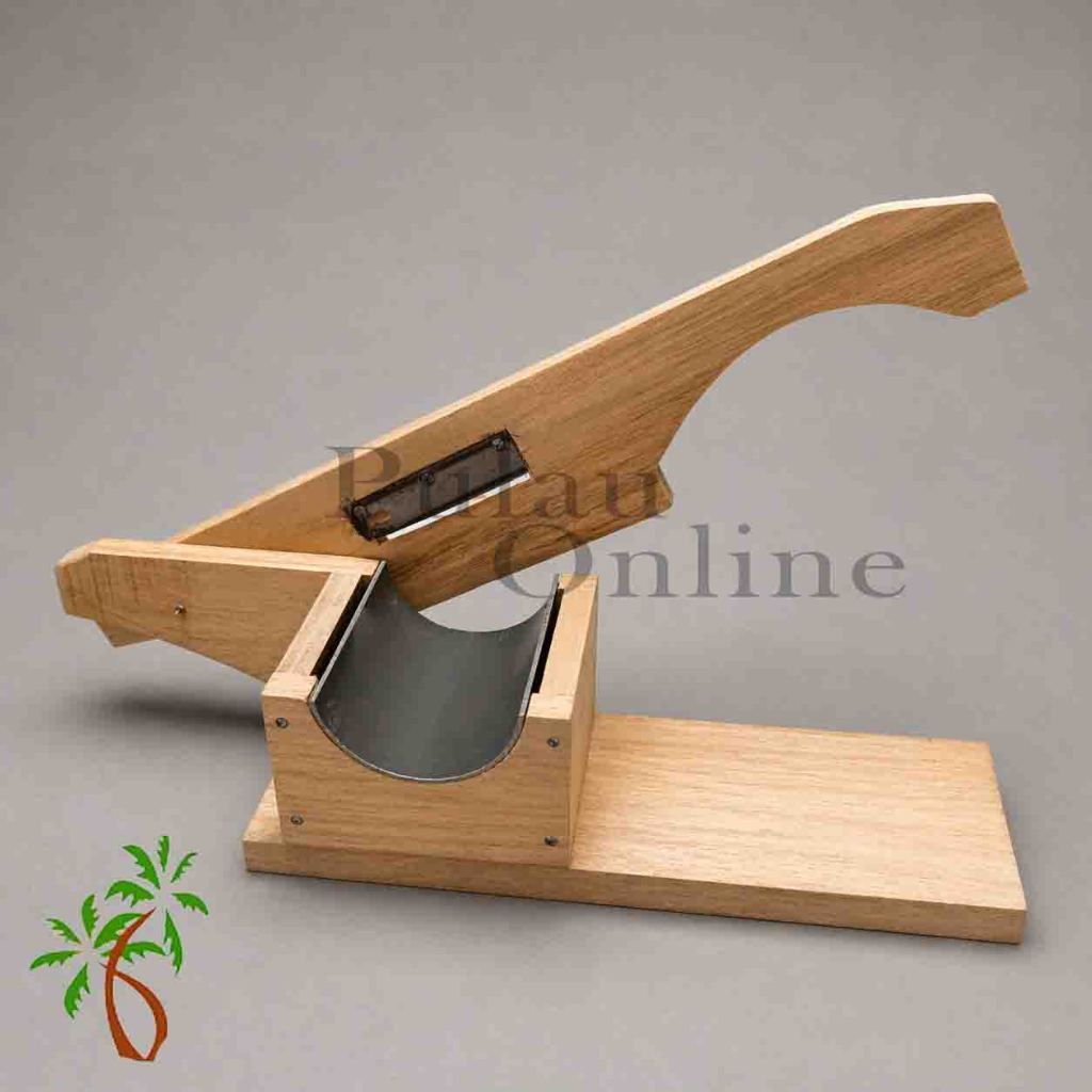 Alat Pemotong Kripik Manual Kayu – Mesin Iris Keripik Singkong Pisang Ubi Stainless