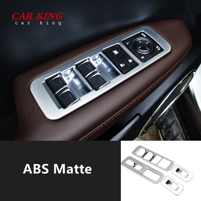 Car Interior Door Armrest Panel Window Switch Lift Buttons Cover Trim Sticker 2016 2017 For lexus RX