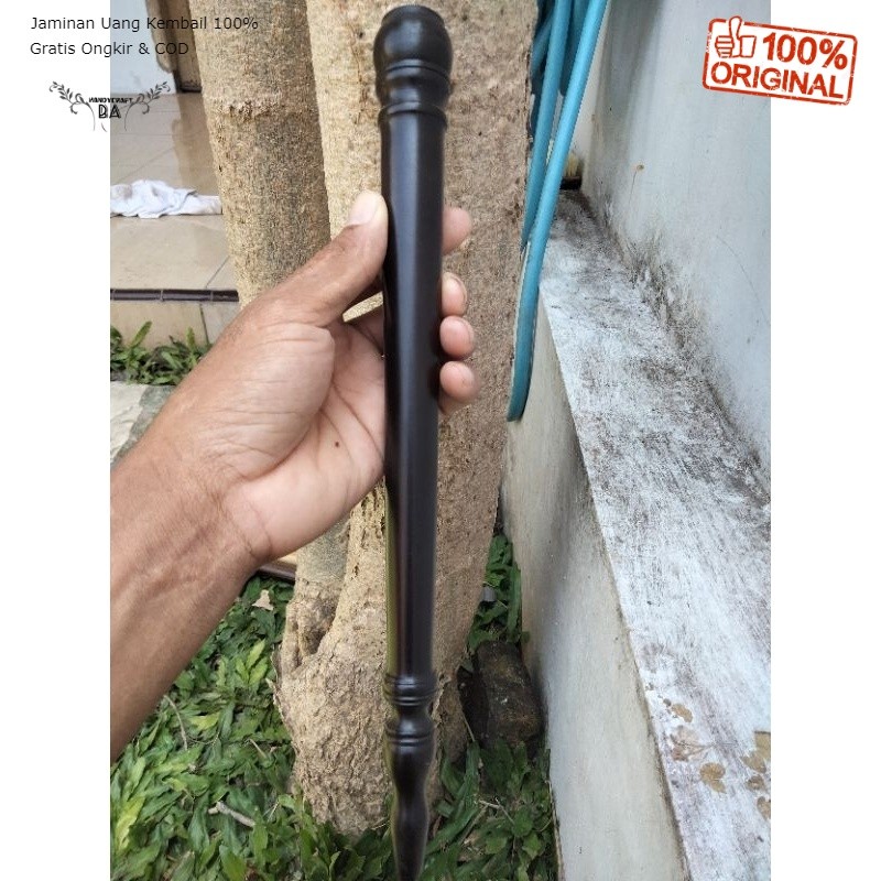 Promo tongkat komando mini bahan kelor hitam 33 cm
