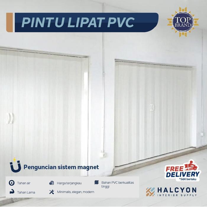 Penyekat Ruangan / Pintu Lipat PVC / Folding Door PVC