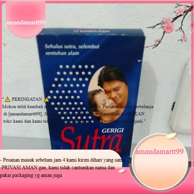 Extra Gratis Ongkir kualitas terbaik&produk original Sutra Gerigi isi 12 / Sutra bergerigi Privasi a