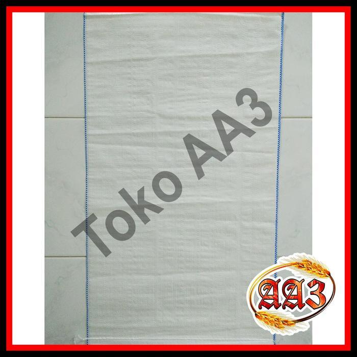 tokokarungaa3 Karung beras Polos Putih 50kg (Per 10 lembar)