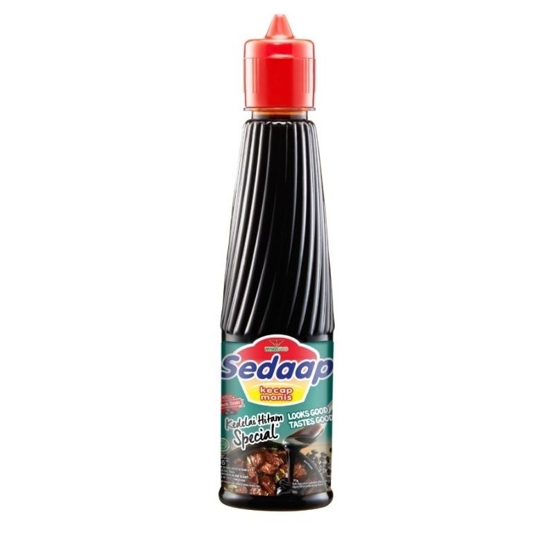 Kecap Sedaap Manis Kedelai Hitam Botol 275 ml - Kecap Manis Kental Pekat