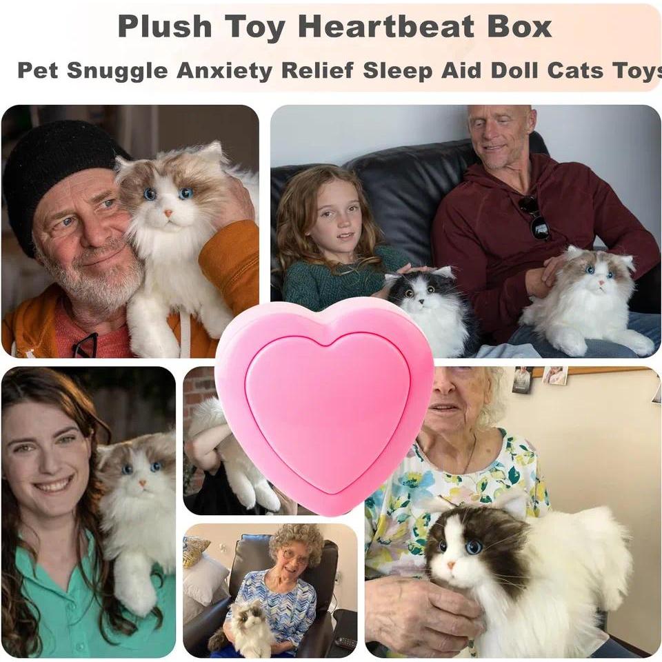 50Pcs/Lot Pets Accessories Heartbeat Simulator Heart Beat Box Pulsing Device Stuffed Doll Stress Rel