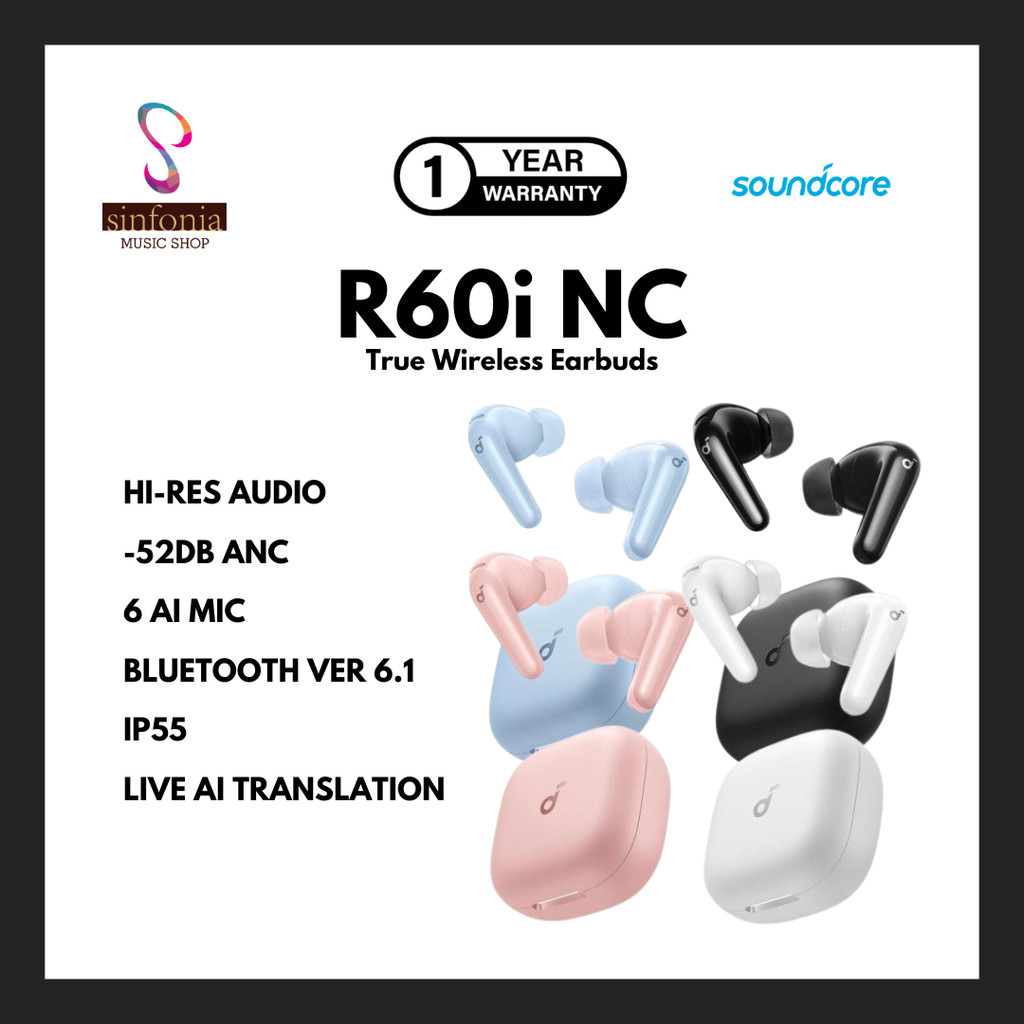 TWS Soundcore R60i NC (R50i NC Upgrade) by Anker