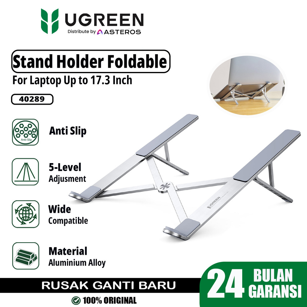 UGREEN Stand Laptop Dudukan Macbook Notebook Ipad - UGREEN Stand Holder model Lipat - 40289 / 40291 