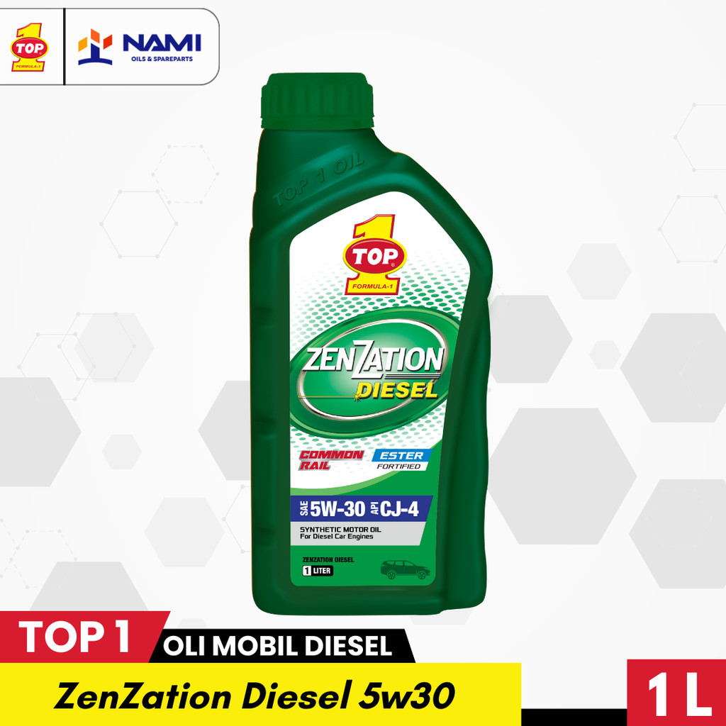 *TOP 1 ZENZATION DIESEL 5W30 (1L)* Car oil / oli mobil diesel- Original