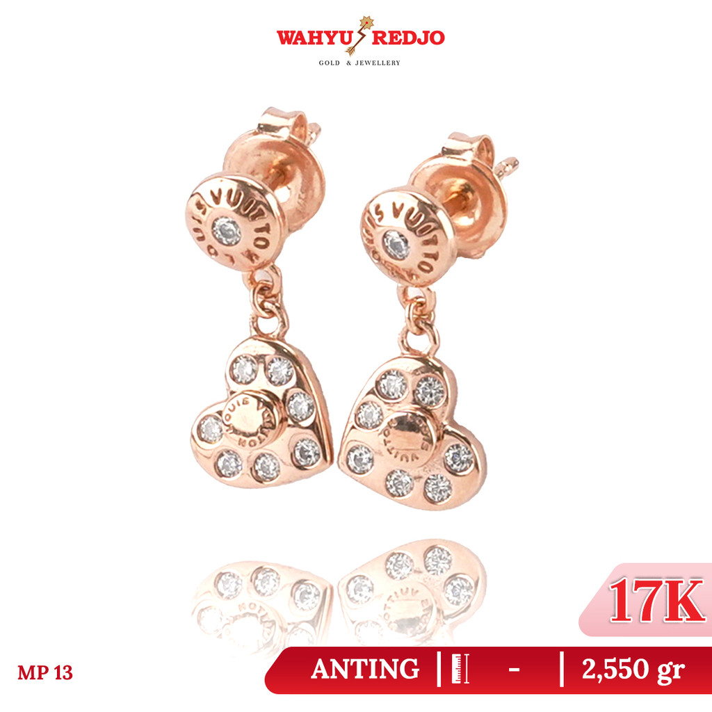 Anting-Anting Emas 17K Rosegold Tusuk Wahyu Redjo AN-17K-31738083-PMR