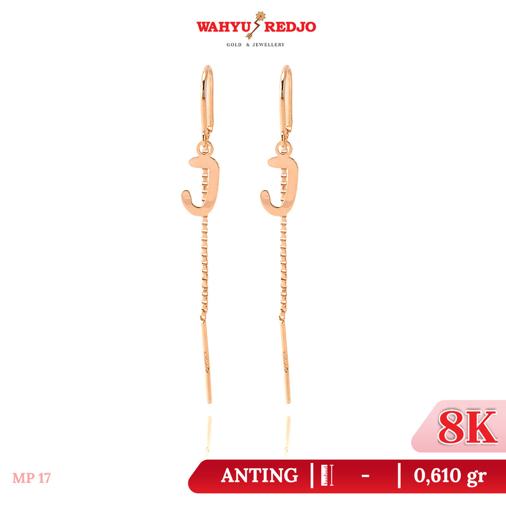 Anting-Anting Emas Juntai Huruf 8K Wahyu Redjo Pameran