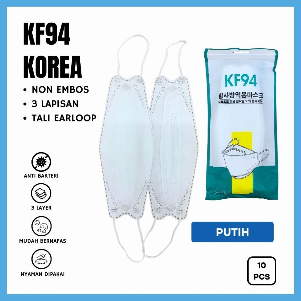 Masker Korea | Masker KF94 | KF94 Hitam