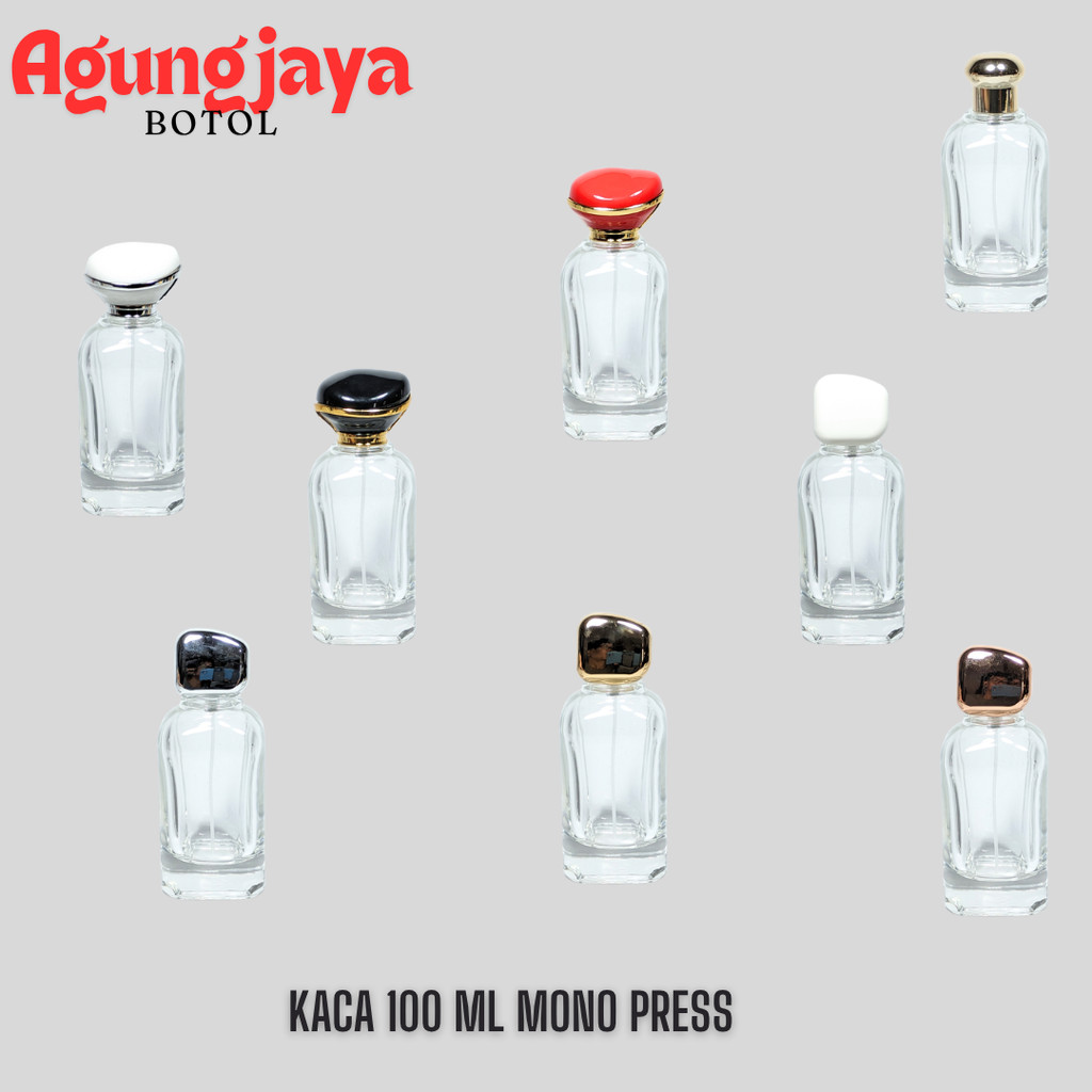 Botol Kaca Parfum 100 Ml Mono Press Trans  Pump Easy SP 4 G N 15 BH / Botol Kaca Parfum 100 Ml /  Bo