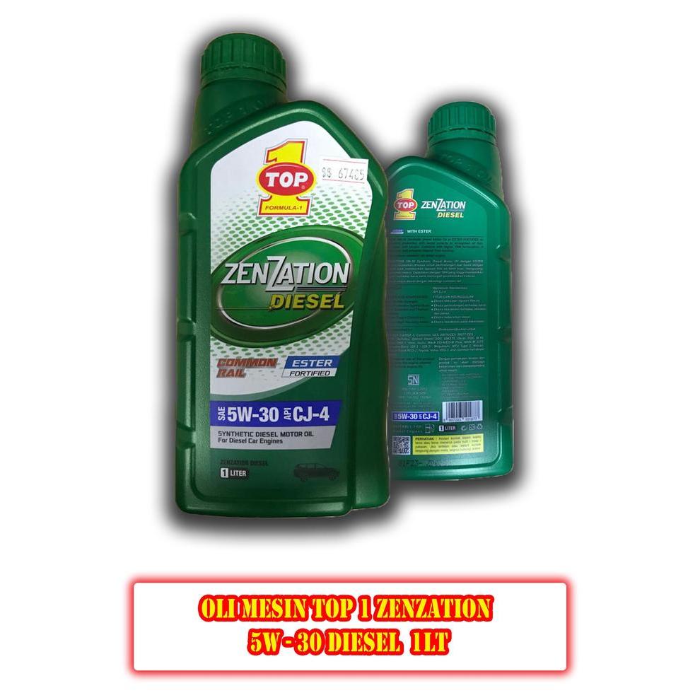 oli mesin top 1 zenzation 5w30 5w-30 diesel 1 liter -67485-