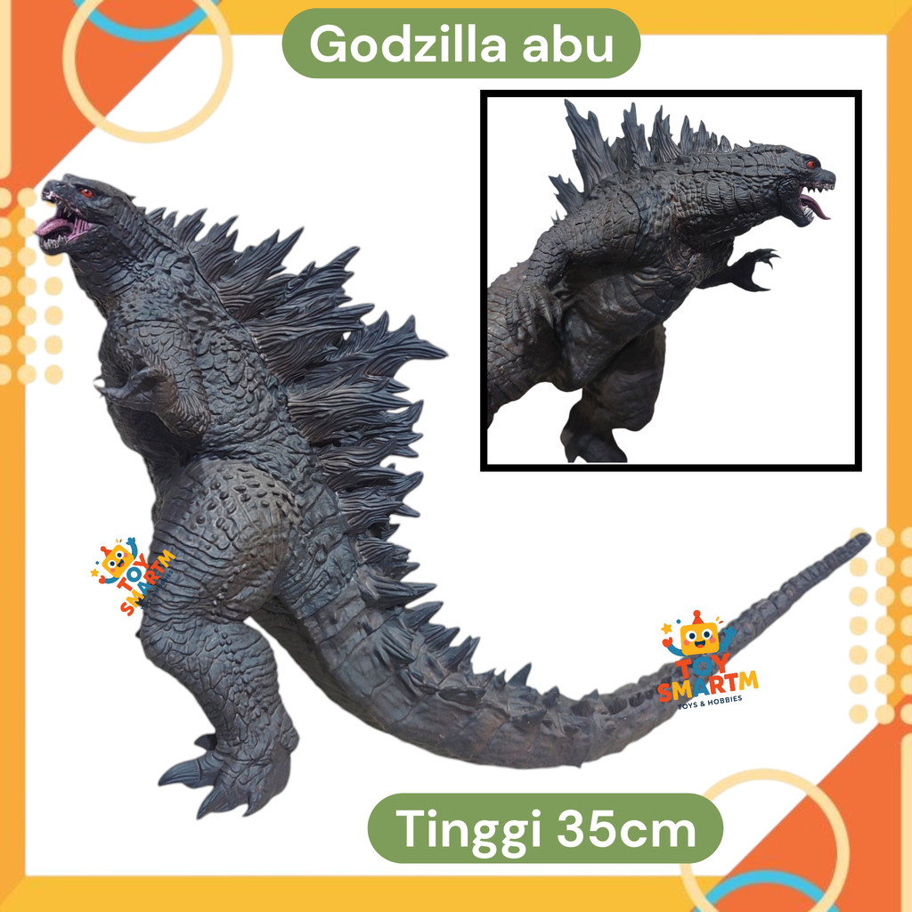 Acton Figure Godzilla Burning Figure Monster Godzilla Grey Mainan Monster Godzilla