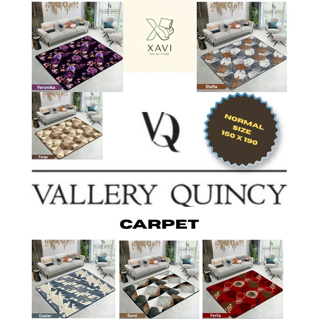 Karpet Busa Vallery Quincy " Standart " Ukuran 150 x 190 Internal Group