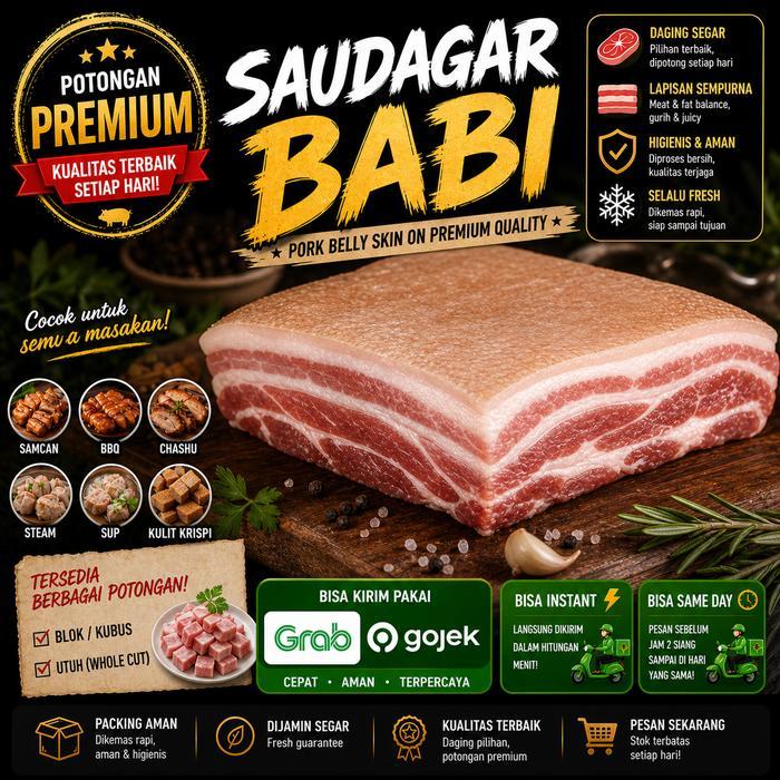 Daging Babi Samcan / Pork Belly ( 1 KG )