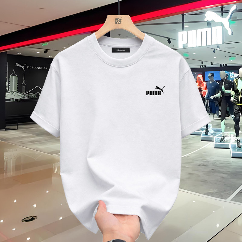 Kaos Puma 100% Original Pria Sport Casual Look Lengan Pendek T-shirt Premium