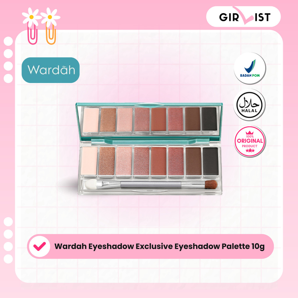 Wardah Eyeshadow Exclusive Eyeshadow Palette 10g