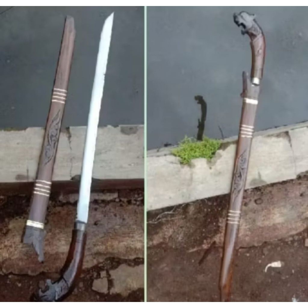 ptruck Koleksi Golok barlen motif macan panjang