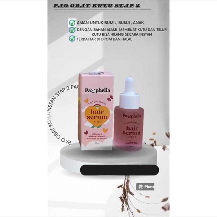 pao obat kutu  (pao premium step 1 dan step 2 )kemasan 3xlebih besar anti bau Sampokutuinstan - 1 pa