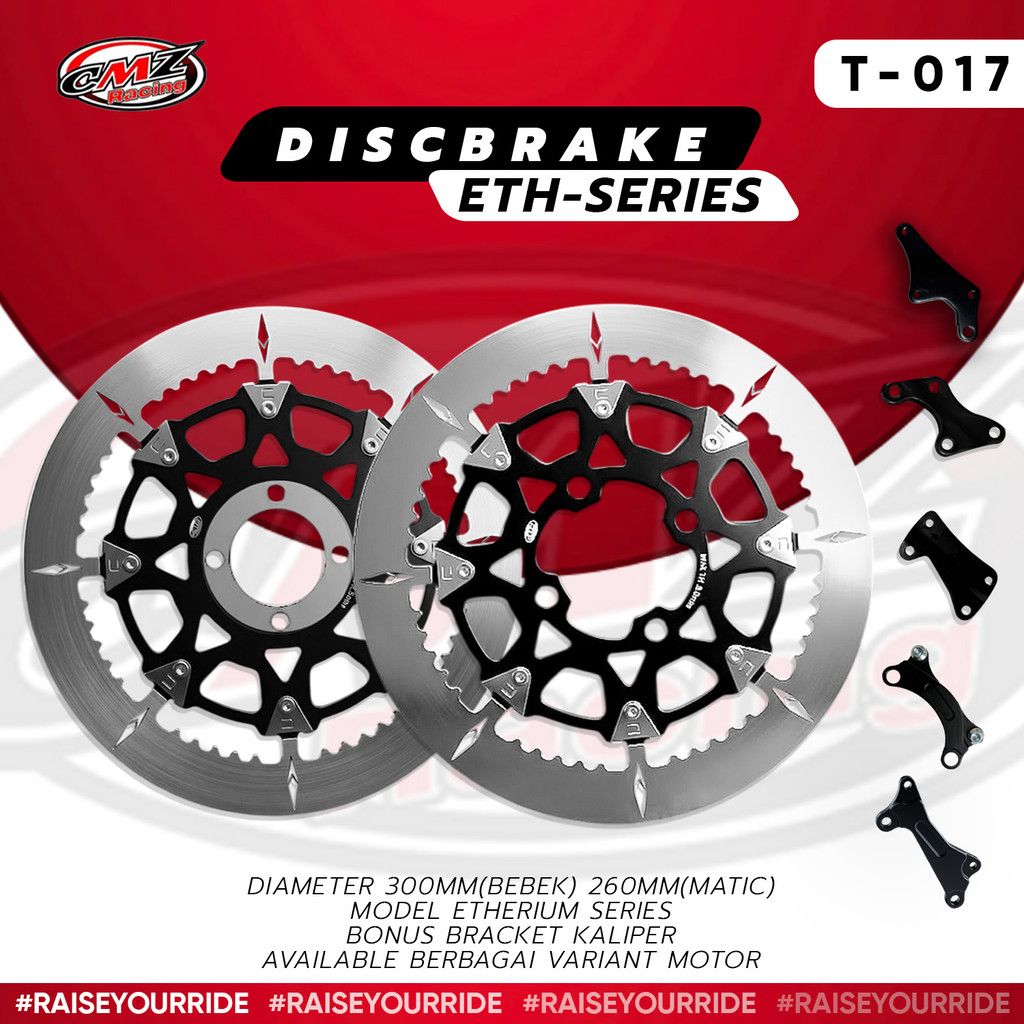 Piringan Cakram 300MM Jupiter Z/MX Kharisma Discbrake Rotor 260MM BEAT VARIO SCOOPY MIO SOUL Model E