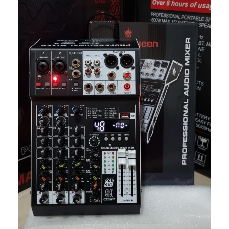 MIXER SOUNDQUEEN VENOM4 VENOM 4 Mixer audio sound queen VENOM 4 channel