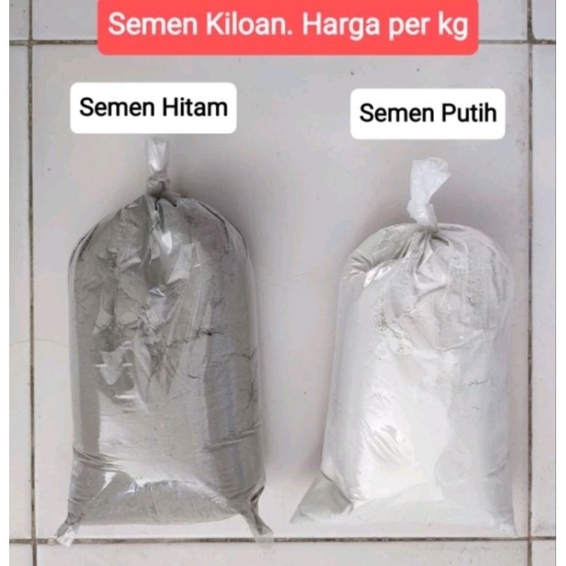 Semen hitam ,Semen Putih dan Aplus ecer kiloan (berat 1 kiloan) - 213