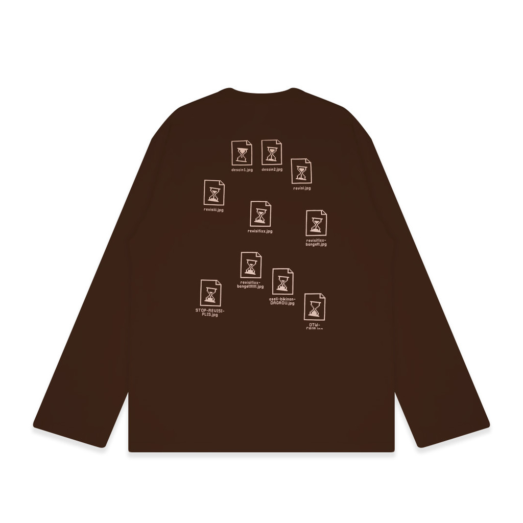 Dagadu T-Shirt Long Sleeve Revisi | Kaos Lengan Panjang Pria Wanita | Cotton Combed