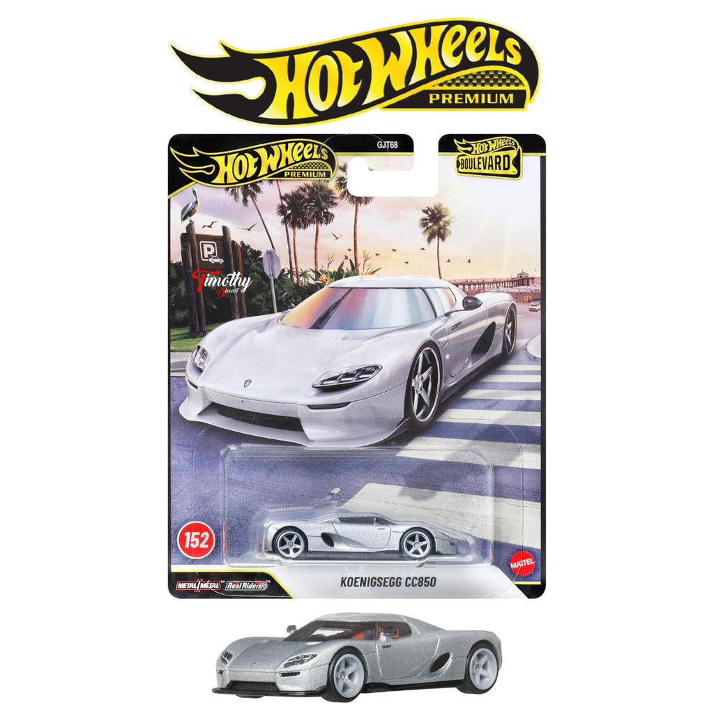 Hot Wheels Premium Boulevard Koenigsegg CC850 Silver Mobil Balap
