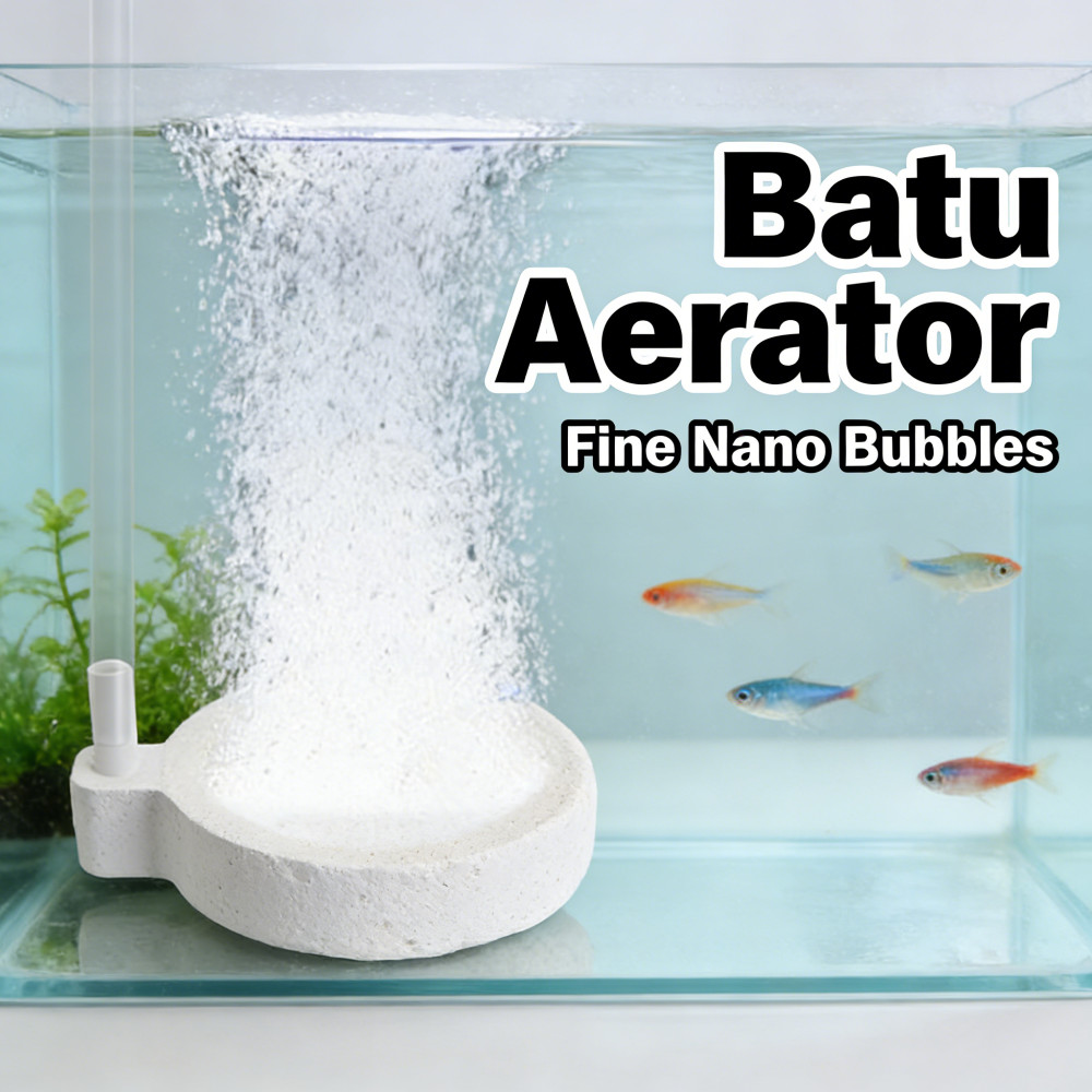 Aerator Bubble Fine Nano Batu Kolam Nano Ikan Micro Gelembung Oxygen