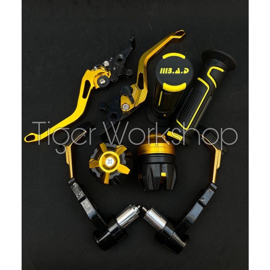 SALEPaket Variasi 4IN1 Handle Rem Handgrip Robot Proguard Robot Jalu as depan  untuk semua jenis mot