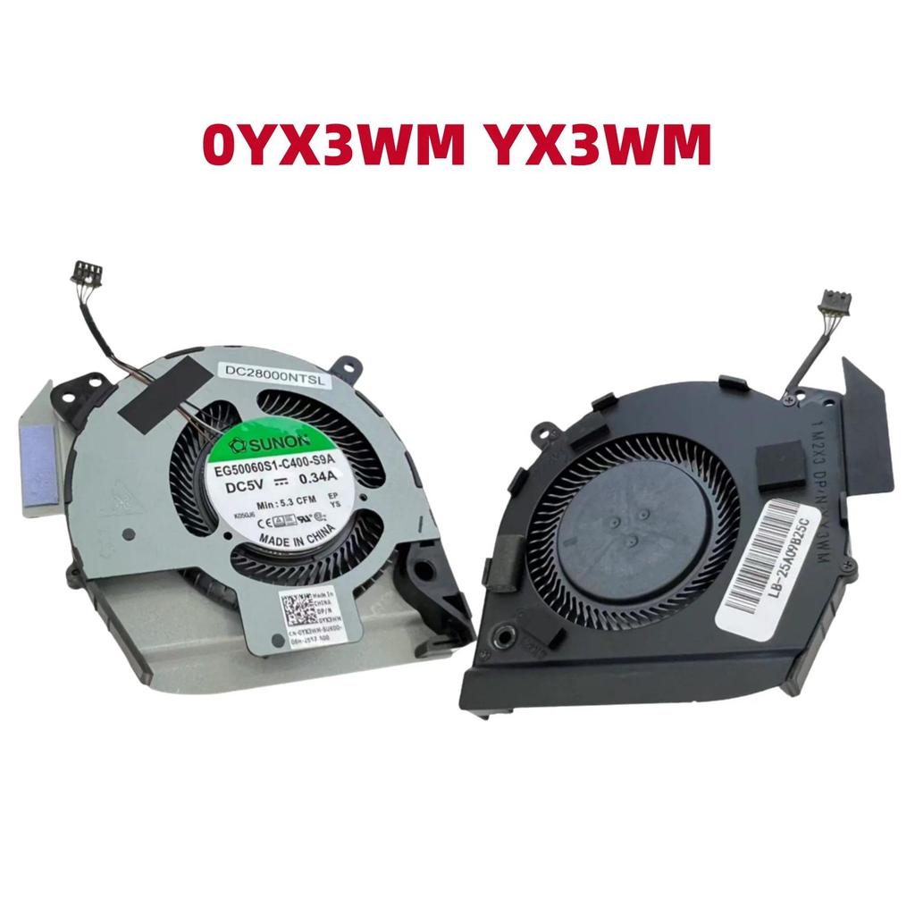 Laptop Replacement CPU Cooling Fan DC5V 034A EG50060S1C400S9A Original New for Dell Latitude 5401 0Y