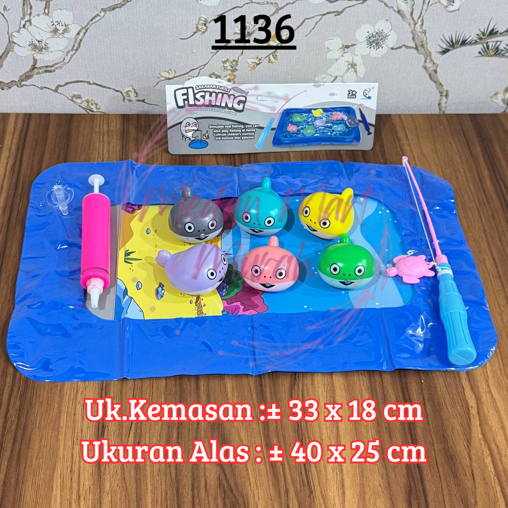 Mainan Pancing Ikan Baby Shark / Mainan Edukasi Pancingan / Mainan Baby Shark / Mainan Montessori