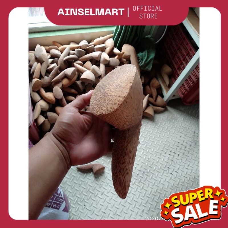 Ulekan Kayu Kelapa BESAR / Ulegan Kayu Kelapa BESAR / Ulek Uleg UB