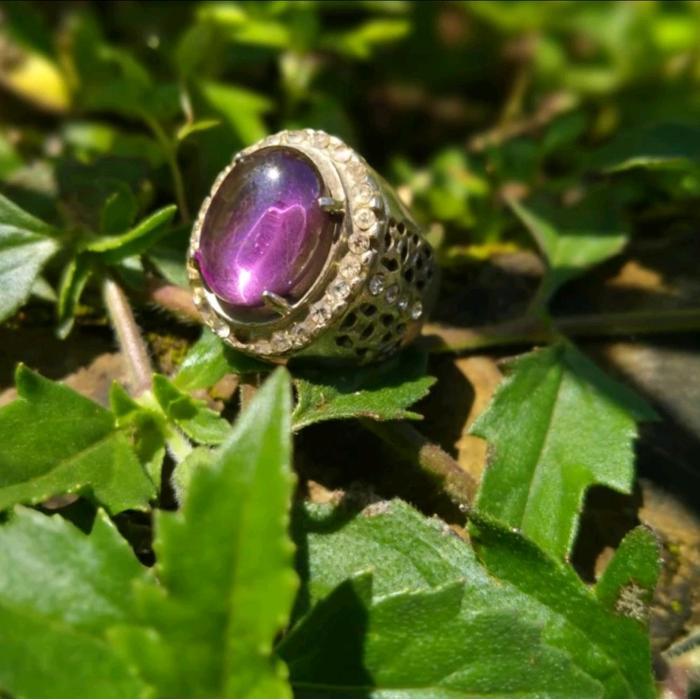 Cincin Batu akik pria Merah Delima