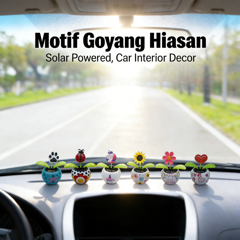 Hiasan Mobil Pajangan Bunga Motif Goyang Interior Goyang Mobil