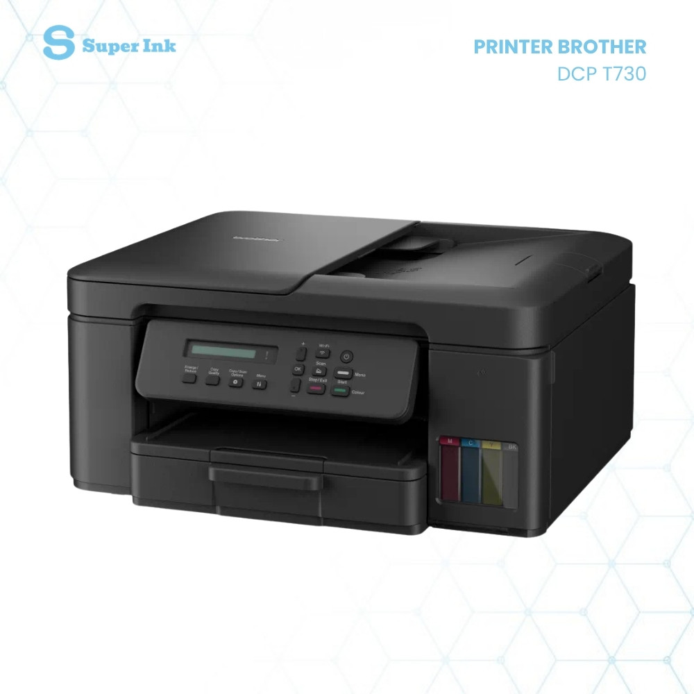 Brother DCP-T730DW Scan Kertas F4 ADF Printer Ink Tank Print Scan Copy WiFi Duplex