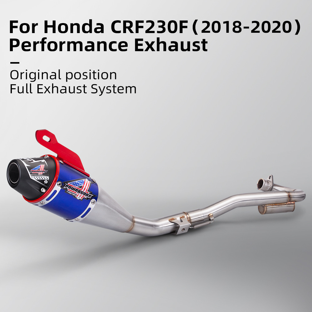 Motorcycle Exhaust Full set System For CRF230 CRF230f Complete Exhaust Muffler Pipes rt Bike Stainle