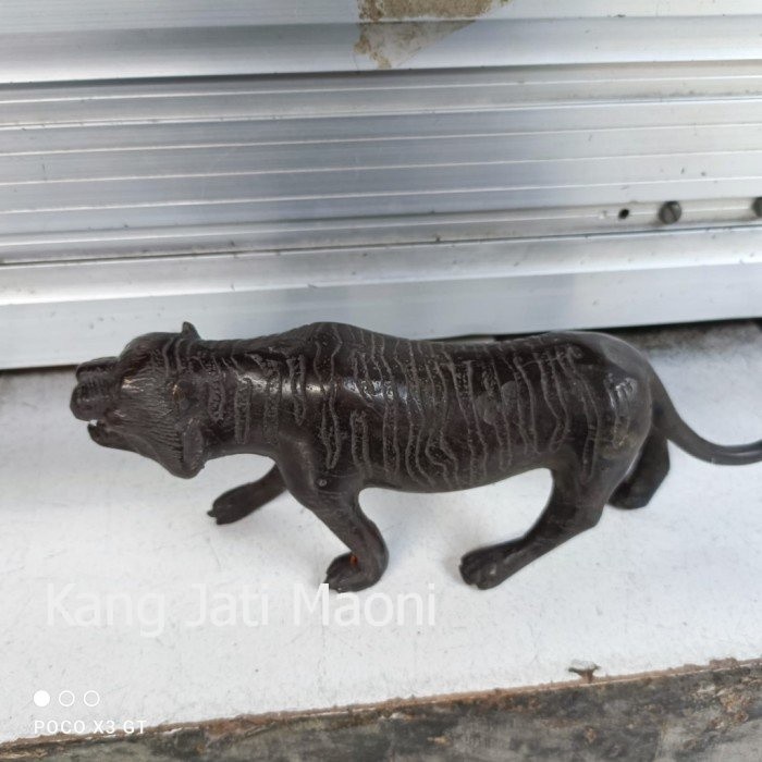 patung macan kuningan full detail halus Asli Paling Mewah GF544
