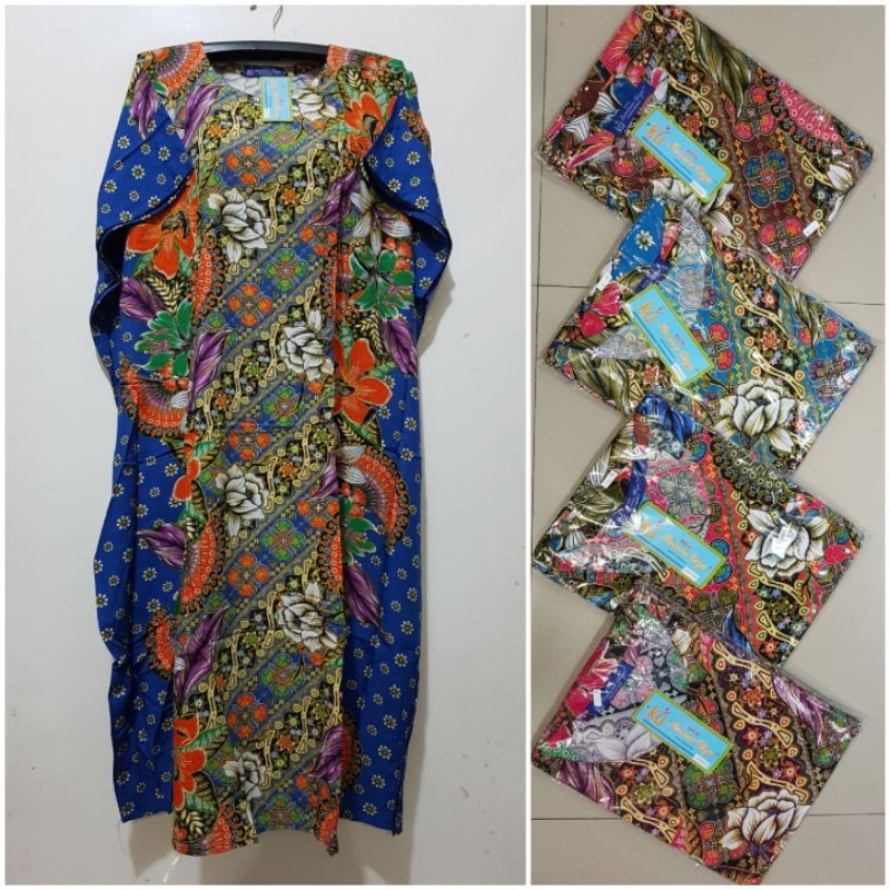 JUANXSHOP YULI - DASTER KALONG JUMBO LD 150 CM PB 115 CM BATIK KENCANA UNGU LEBEL BIRU KUB