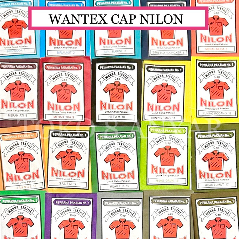 Wantex Pewarna Pakaian / Kain | Wantex Nilon