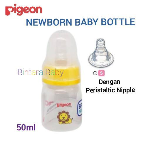 Pigeon Peristaltic Newborn Bottle / Botol Susu Bayi Baru Lahir 50ml / Botol Susu Pigeon 50 m Ulir Ni