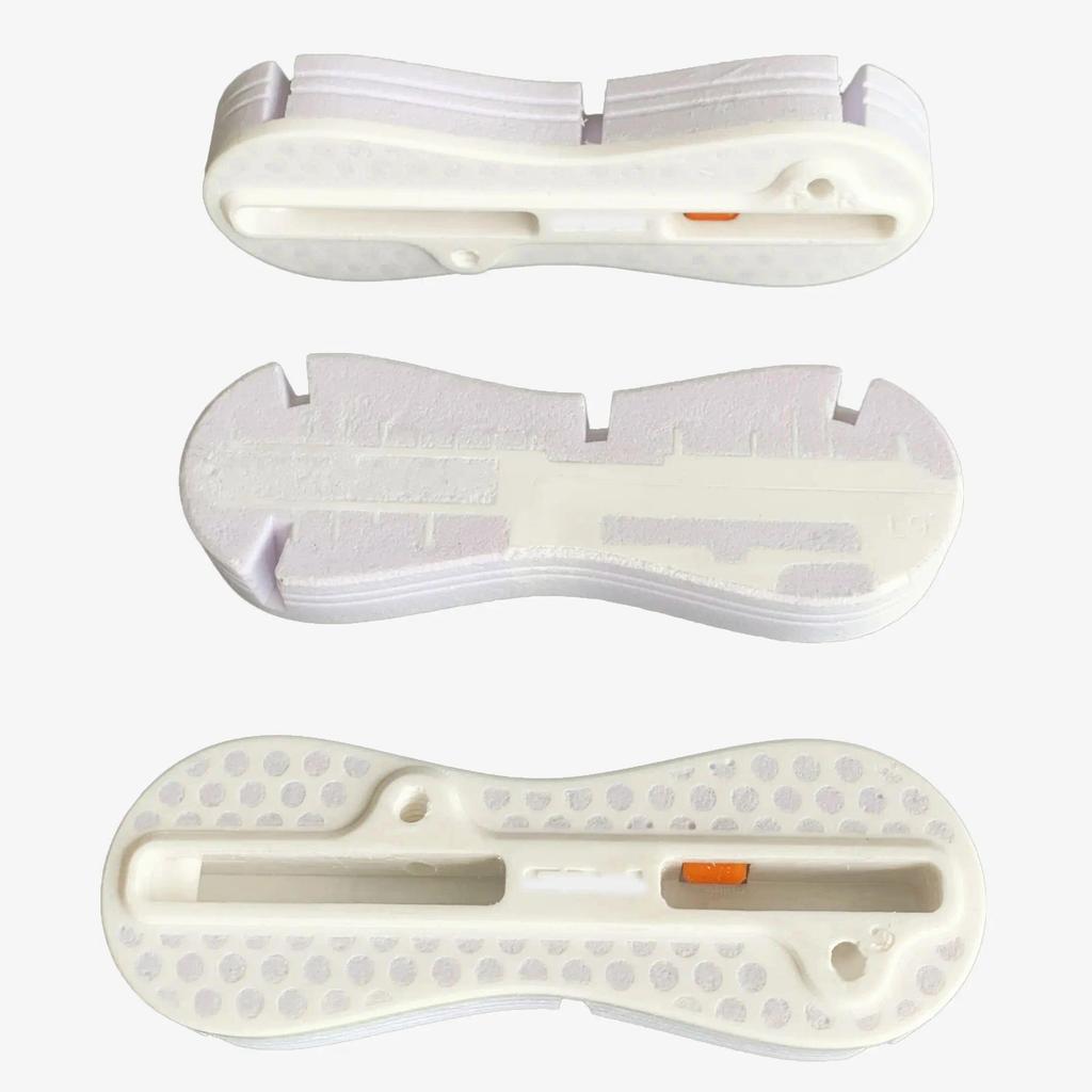 White Color PVC Foam Surfboard Fin Box Easy To tall Rudder Slot Fin Boxes Side 9 Degree Fin Box + Ce