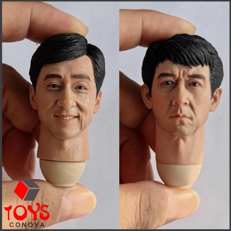 In Stock 1/6 Asian Actor Kung Fu Star Jackie Chan Head Sculpt Model Fit 12" Male Soldier Action Figu