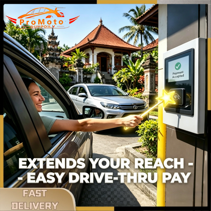 Tongkat EToll Pay Wand Lucu Anti Sentuh – Aksesori Mobil Praktis Untuk Tap Tol Minimarket & Parkir