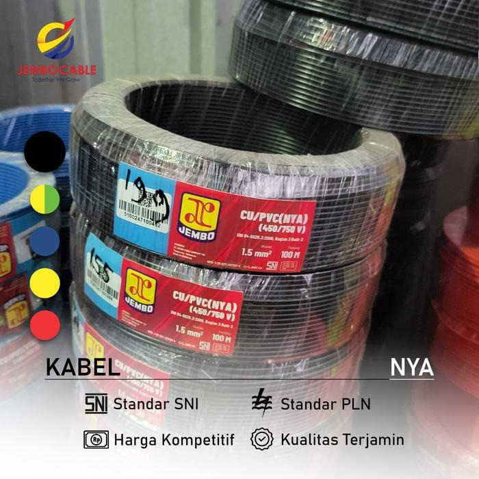 Kabel Listrik Jembo NYA 1 x 2.5MM x 50 M  - MERAH