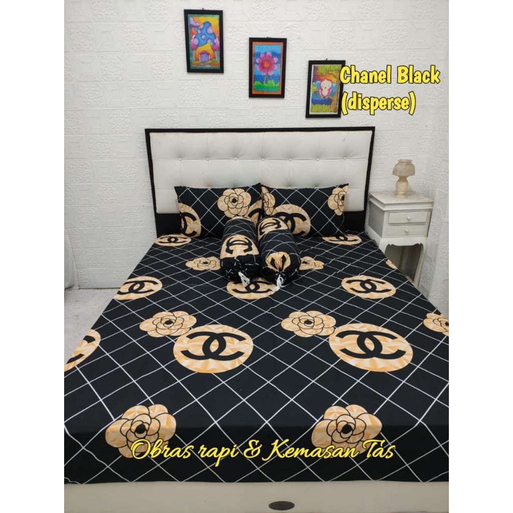 mamafood Lv Guci Chanel Dior Harmes Sprei 120x200 sprei 160x200 sprei 180x200 sprei 200x200 seprei s