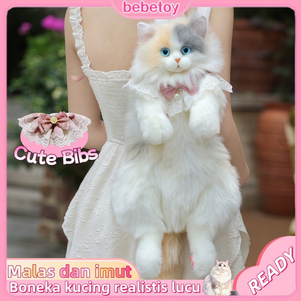 READY Tas Ransel Boneka Kucing Simulasi Sanhua Ragdoll Lucu/Backpack Plushie Gaya Korea Premium/Tas 